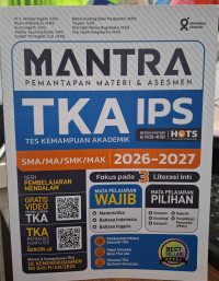 Image of Mantra TKA IPS SMA/MA/SMK/MAK 2026-2027