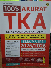 Image of 100% Akurat TKA Tes Kemampuan Akademik SMA/MA IPS 2025/2026